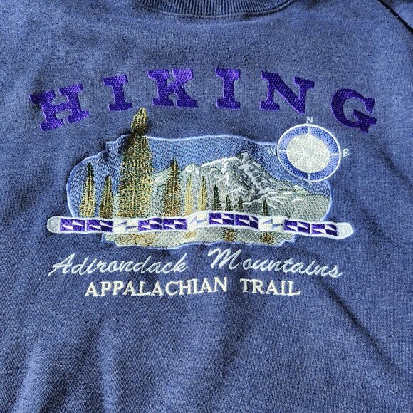 VINTAGE ADIRONDACK MOUNTAINS APPALACHIAN TRAIL Sweater Men's XXL - Picture 1 of 7